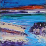 ‡ John Lowrie Morrison OBE (Scottish b.1948) Storm Passing - Uisjen Beach, Mull Signed, and