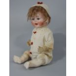 A Kesner bisque head doll, mould number 263, size 38, 36cm tall