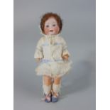 PM bisque head doll number 914, 30cm tall