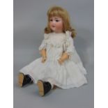 An Armand Marseille 390, size 10 bisque head doll, 64cm tall