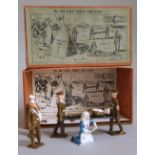 Crescent toys - First Aid Post number 695; six characters, one stretcher - (incomplete set),