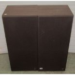 A pair of Kef speakers type SP3020 100 watt, numbers 016238 and 01073, 70 cm in height