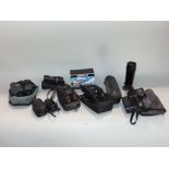 Mixed box of eight compact binoculars and monocular's to include Olympus, Minox and Praktica