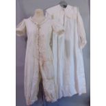 Collection of 19th and early 20th century white cotton women's clothing to include cami-knickers,