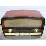 A large vintage mains radio, with polished wooden veneer case, Orion Imp TYPAR612, together with a