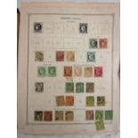 An album of world stamps including France, Colonies, Germany, etc