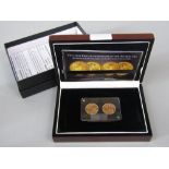 A cased London Mint Office 'First British sovereigns of the decimal era 1974 & 1976' set