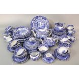 An extensive collection of Copeland Spode blue and white printed Italian pattern wares comprising