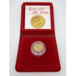 Cased proof half sovereign dated 1980