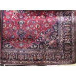 Large Persian Heriz carpet, red ground, 380 x 280cm
