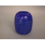 Severin Brorby mottled art glass vase of ovoid form, 14cm high