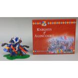 Knights of Agincourt cast metal figure group by W Britain, with box, model number 40240