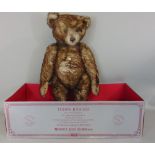 A Steiff reproduction 1906 teddy bear, blonde 43, limited to 5000 copies with certificate and number