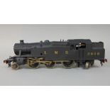 Bassett Lowke 'O' gauge clockwork locomotive engine 2-6-4, marked LMS 2608