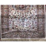 Kashmir rug with Sharbas medallion design, 230 x 150cm