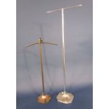 Two similar cast metal shop display stands, the largest 80cm high (telescopic) (2)