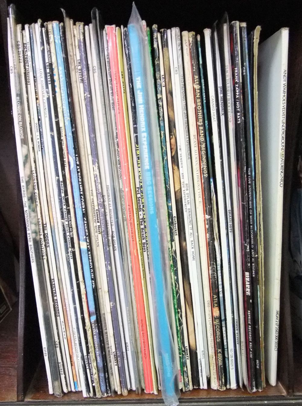 A quantity of mainly American rock and other music vinyl LPs including Hendrix, Velvet