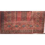 Large Persian wool country house carpet, with various interchanging scrolled and medallion