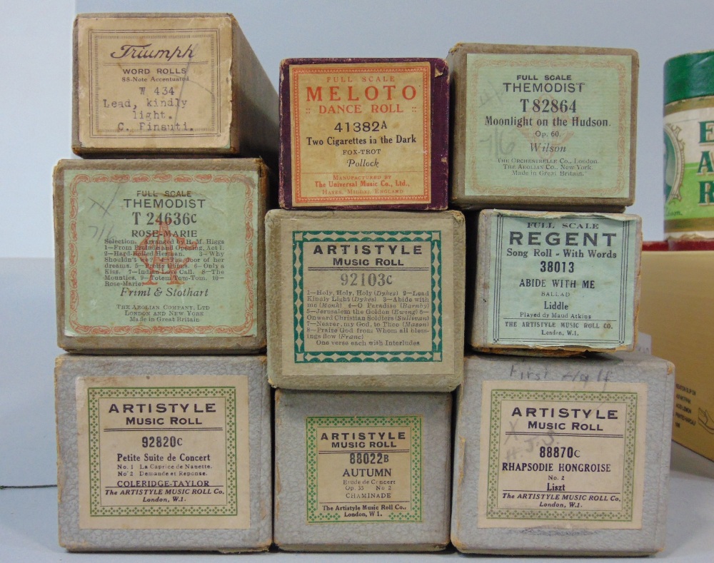 A large collection of Edison and other music rolls to include boxed examples - Image 2 of 3
