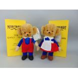 Two Merrythought replica bears, "Mr & Mrs Cheeky Twisty", both limited edition, with original