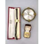 Vintage Winegirtens 9ct ladies watch, with incablok movement and subsidiary second dial with