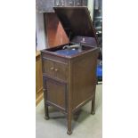 An Academy floorstanding gramophone with silver plated fittings