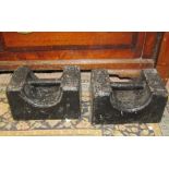 Pair of cast iron weights (around 20kg each)