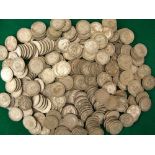 Collection of pre 1947 shillings, 1500 grams