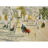 Edwin La Dell (1914-1970) - 'Tuilleries Gardens', signed, lithograph, 7/25, 38 x 50cm approx,