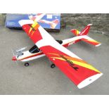 A boxed Tiger Trainer 40 'Almost Ready Top Fly' RC Aircraft Kit, in assembled condition, the wing