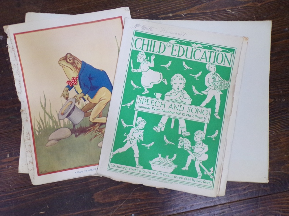 Mixed collection of items including a book of children's nursery prints, a folio of Enid Blyton - Image 2 of 3