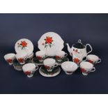 A collection of Royal Albert Tahiti pattern tea wares comprising tea pot, cake plate, milk jug,