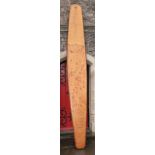 A rare, vintage, hollow wood longboard/paddleboard/surfboard circa. mid/late 1950s for rescues