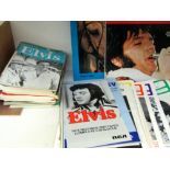 A quantity of Elvis Presley magazines including issue no 1 of Elvis Monthly dated January 1964, etc