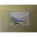 19th century school, set of four continental landscape studies of mountainous landscapes,