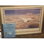 Stephen Brown - Concorde - Second to None, signed coloured limited edition print, 45.5 x 66.5cm