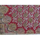19th century oriental silk panel with elaborate embroidery including gold work, forming intricate