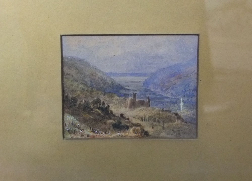 19th century school, set of four continental landscape studies of mountainous landscapes, - Image 4 of 4