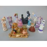 A collection of Royal Doulton figures including Winning Putt HN2379, Mother and Daughter HN2843,