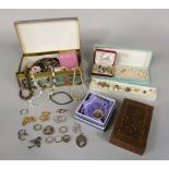 Mixed collection of costume and silver jewellery, silver items to include a sterling silver Mother's