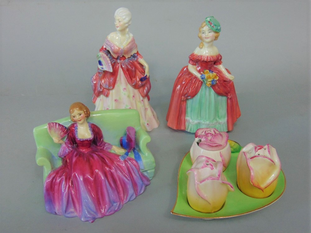 A collection of three Royal Doulton figures Sweet & Twenty HN1584, Dainty May HN1639 and Fleurette