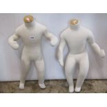Six child size shop display dummies/mannequins