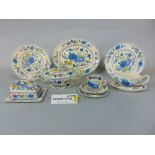 A collection of Masons Ironstone Regency pattern dinner and tea wares including two oval graduated
