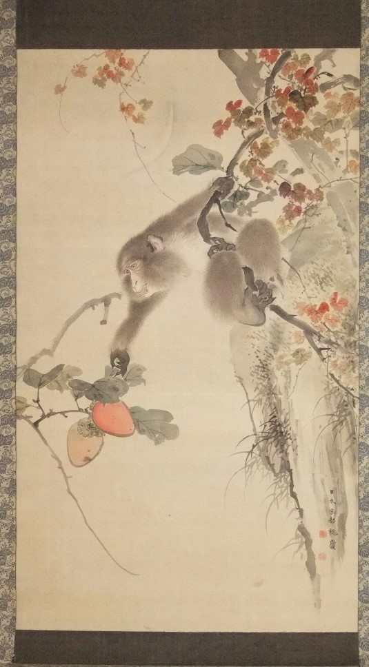 A late 19th/early 20th century Japanese school, scroll painting in the manner of Mori Sosen