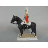 A Goebel model of a Trooper of the Life Guards in the Mounted Review Order, 33cm tall approx