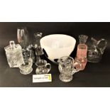 Three boxes of various glassware to include art glass, paperweights, fruit bowls, etc (3 boxes)