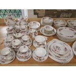 An extensive collection of Royal Albert Lavender Rose pattern dinner, tea and coffee wares including