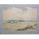 Mary Birtchnell Delph (New Zealand - 1901-1996) - Coastal scene, watercolour on paper, signed, 35.