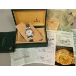 Rolex Oyster Perpetual Air-King Precision stainless steel gentleman's wristwatch, ref 14000,