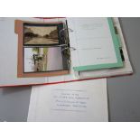 An album containing a quantity of postcards of Badminton village, Acton Turville, Alderton,
